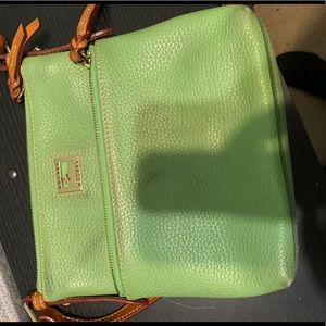 Green cross chest purse